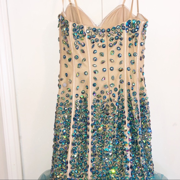 Angela & Alison Heart Shape Embellished Dress - Picture 5 of 7